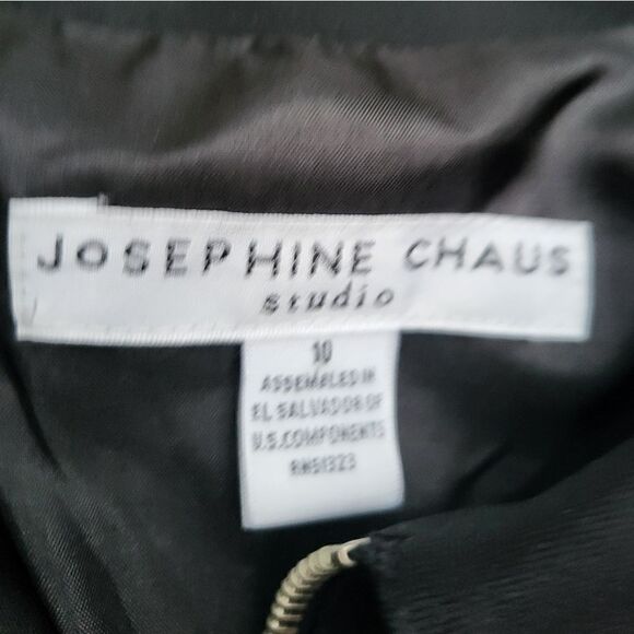 Josephine Chaus Studio  blazer jacket zip up black pockets lined - Picture 3 of 13